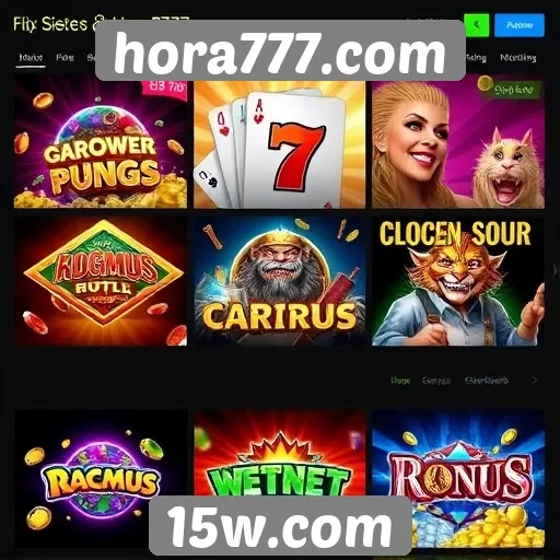 Jogos populares disponíveis no site hora777.com